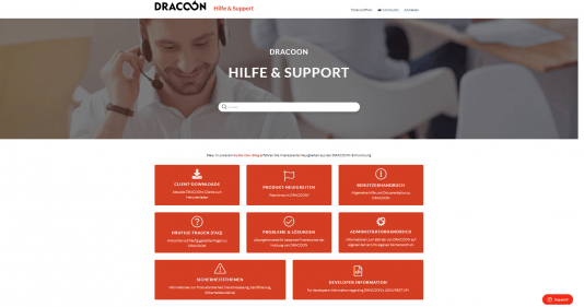 DRACOON Support