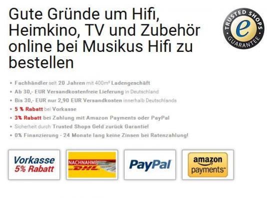 Musikus Hi-Fi trusted Shops Siegel und Sicherheitsgarantien