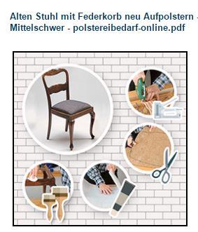 Polstereibedarf-Online Support Blog DIY Anleitung