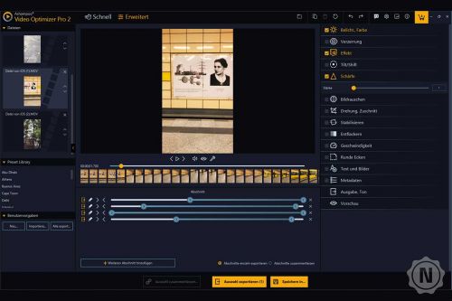 Ashampoo Video Optimizer Pro 2 - einzelne Abschnitte bearbeiten