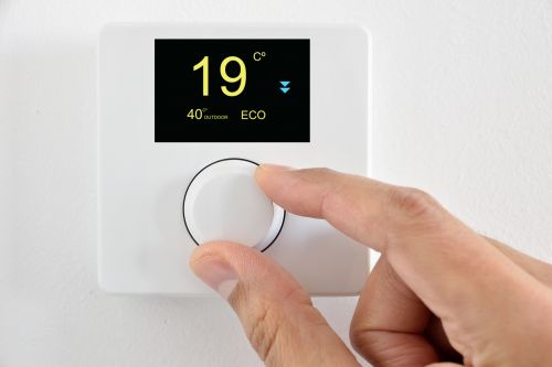 Thermostat wird eingestellt