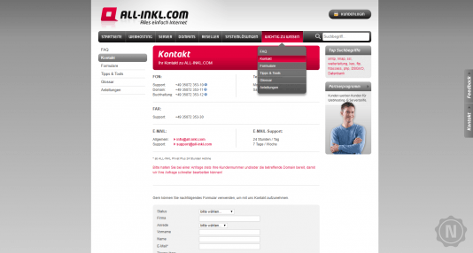 All-Inkl Hilfe