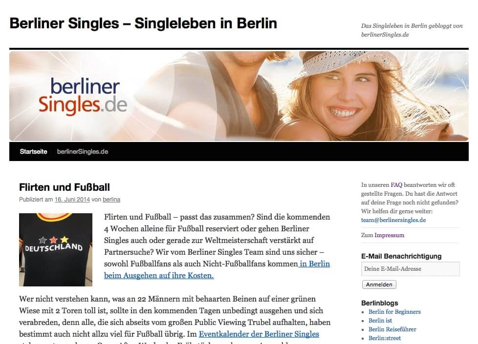 Berliner Singles Test August - Events, Preise, App und Erfolgschancen