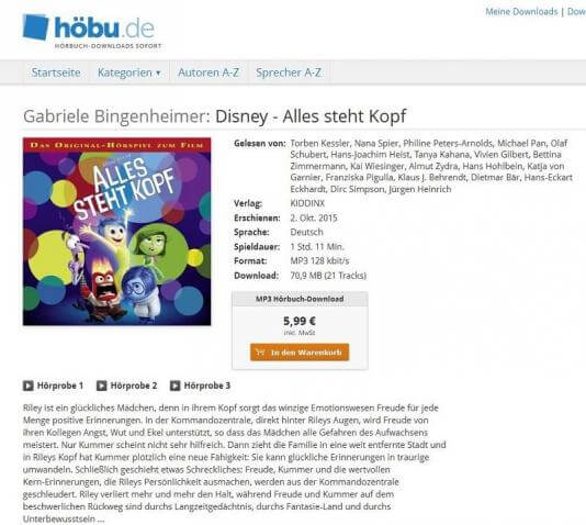 HöBu.de Produktbeschreibung Screenshot