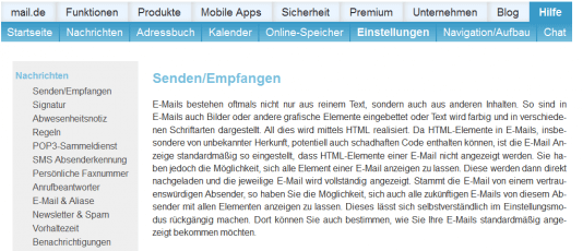 Powermail Online Speicher