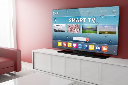 4K-Fernseher in Wohnzimmer