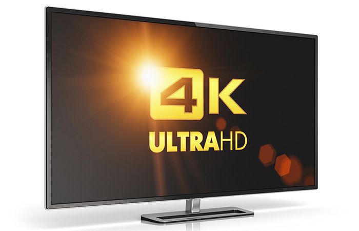 ultrahd tv logo auf fernseher