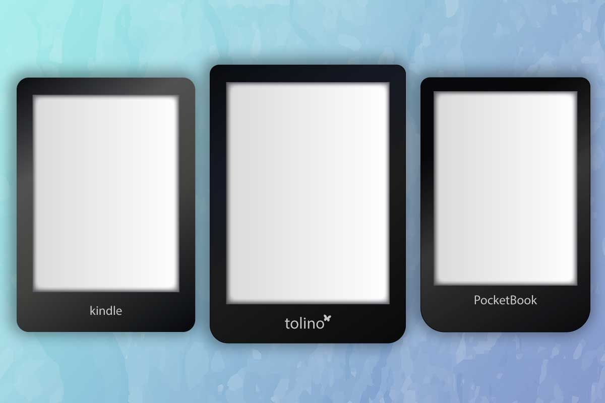 Kindle, Tolino und Pocketbook sind die bekanntesten E-Reader Modelle auf dem Markt.