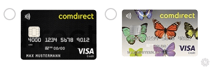 comdirect Kreditkartenmotive