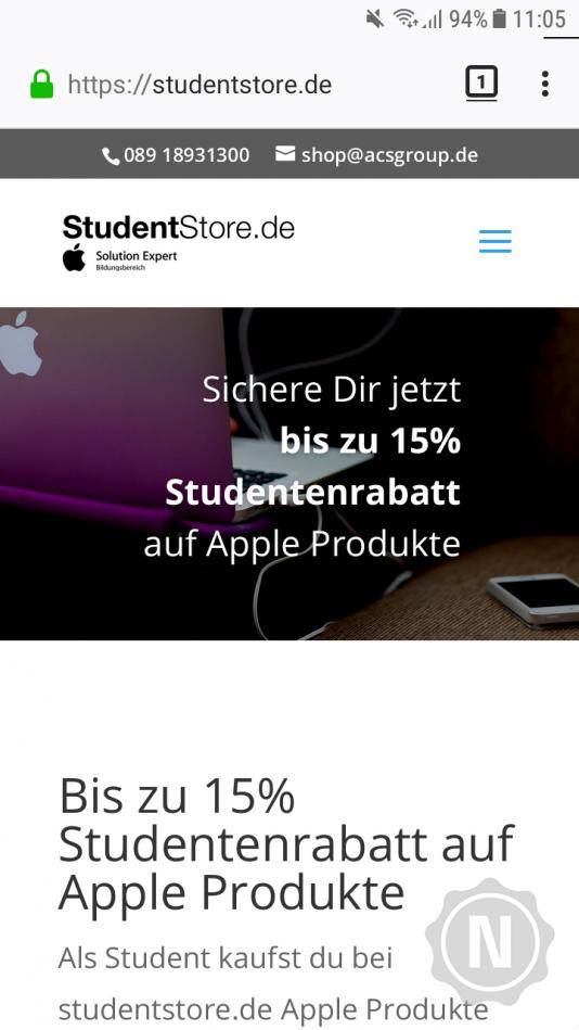 StudentStore mobile