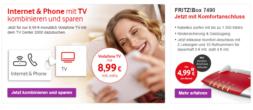 Vodafone TV-Erweiterung