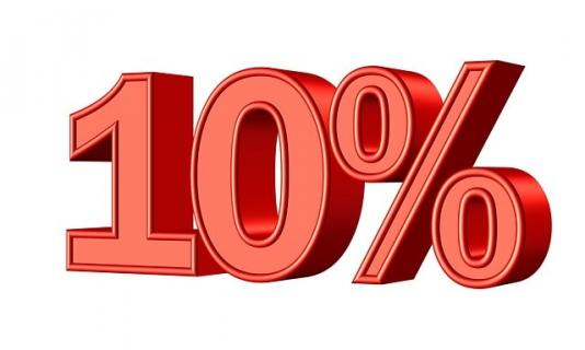 Prozentbild 10prozent Rabatt