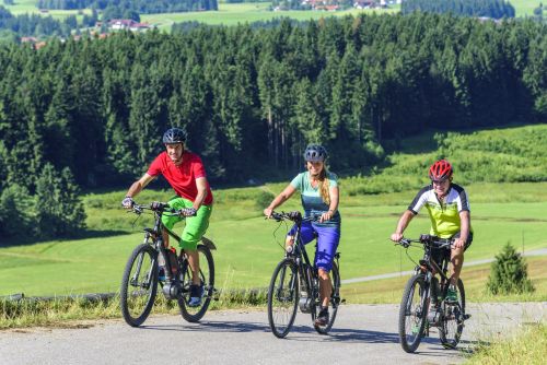 Mit E-Bike bergauf fahren