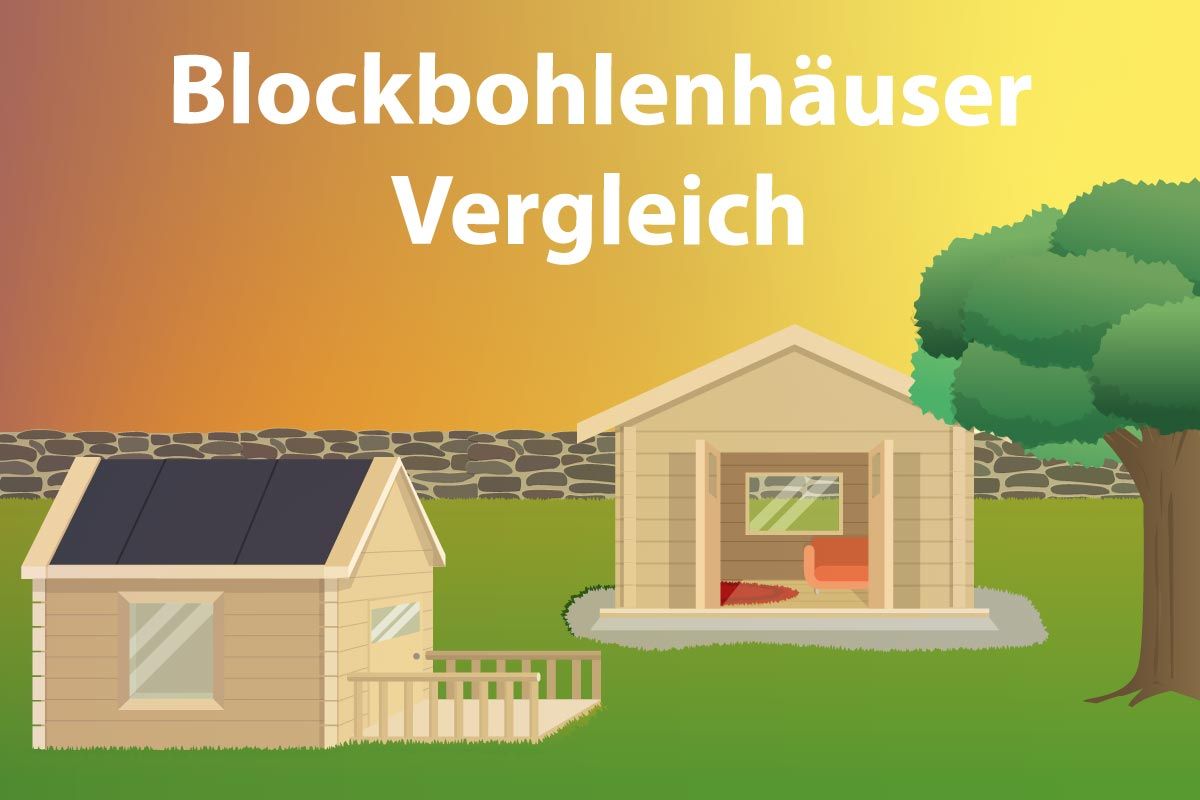 Blockbohlenhaus-Vergleich