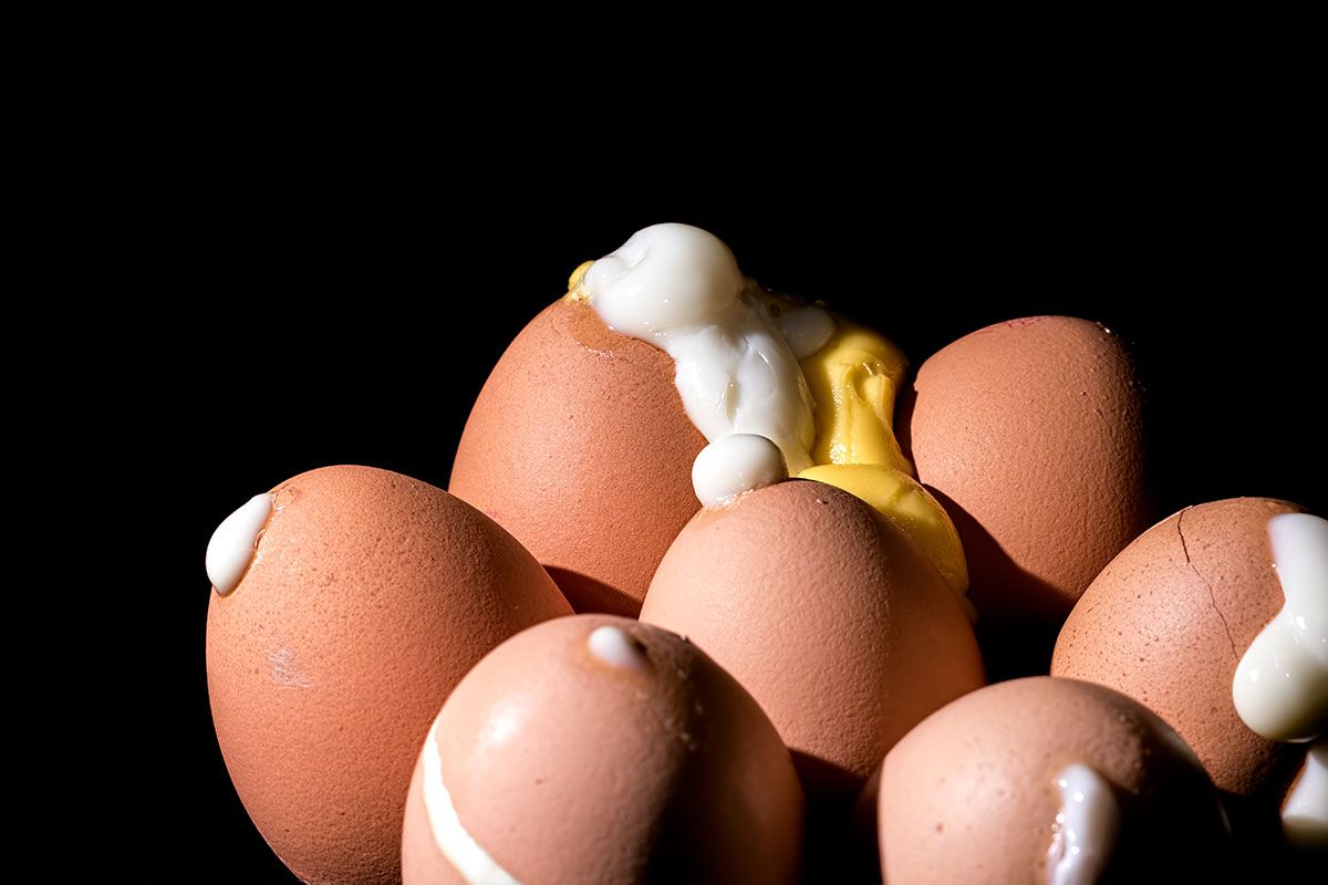 Фруктовые яйца. Exploding Egg.