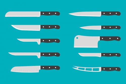 verschiedene Messer