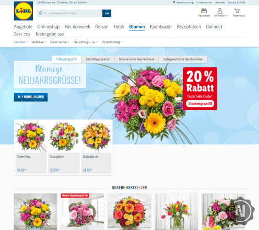 LIDL-Blumen Startseite