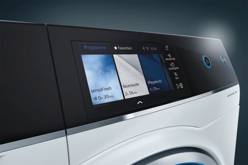 Siemens-Waschmaschine mit iSelect Display