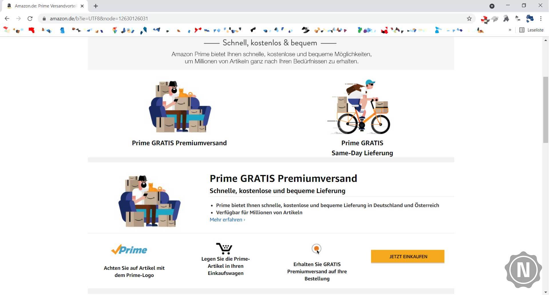 Günstig versenden mit Amazon Prime