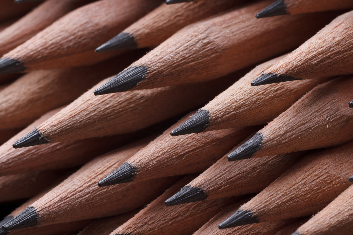 Die Härtegrade von Bleistiften