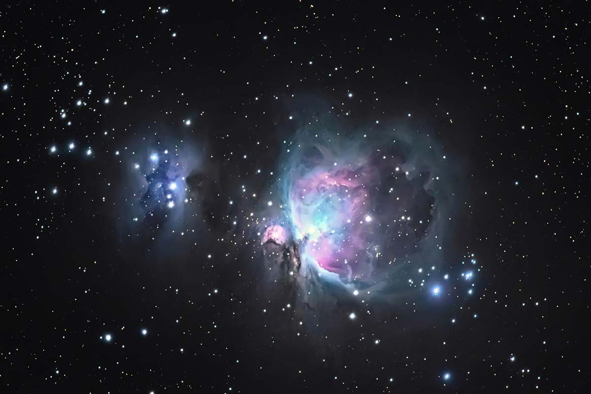 Orion-Nebel mit Sternen