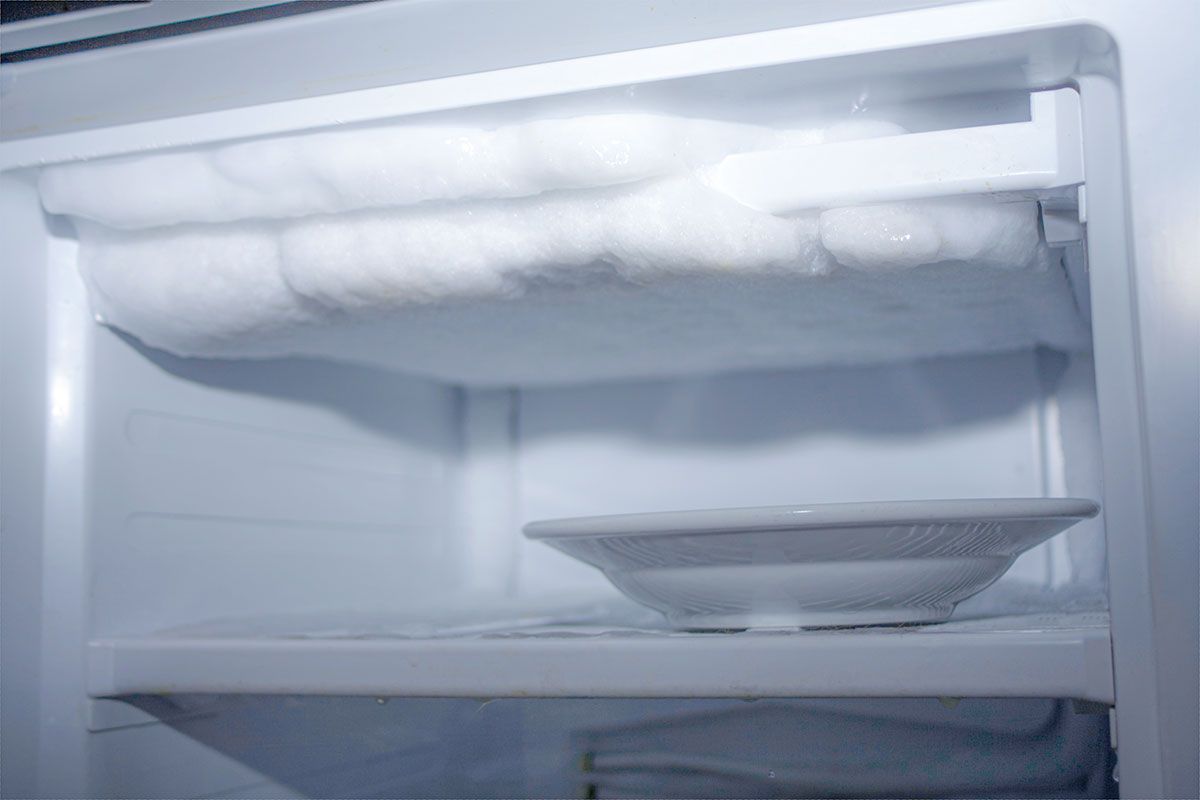 vereister Kühlschrank