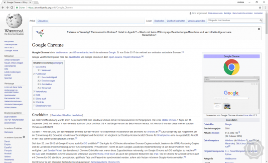 Chrome Wikipedia