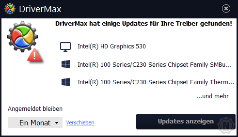 Driver Max - Benachrichtigungen