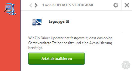 WinZip Driver Updater - Popup