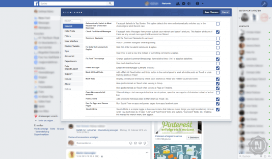 Opera Plug-in Social Fixer for Facebook