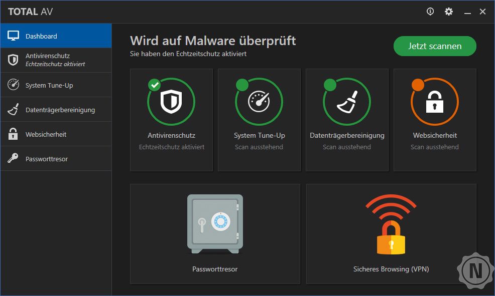 totalav-malwarepruefunf anzeige computer ist sicher