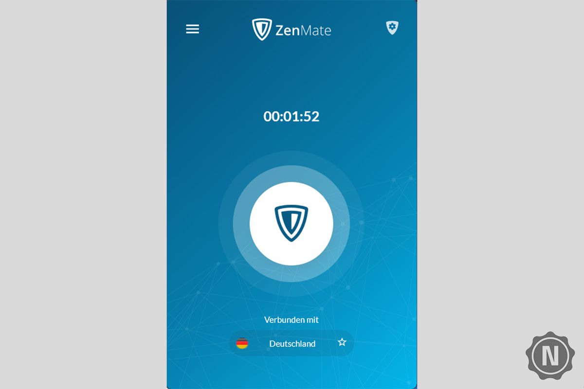 Screenshot von ZenMate Browser-Erweiterung